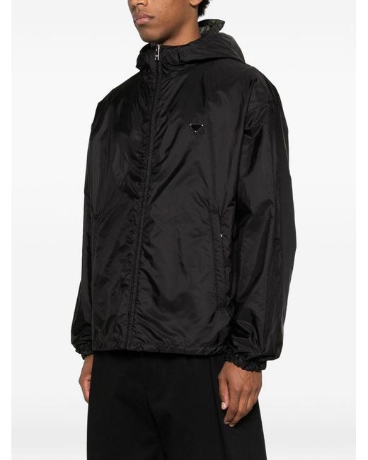Prada Black Re-Nylon Down Jacket for men