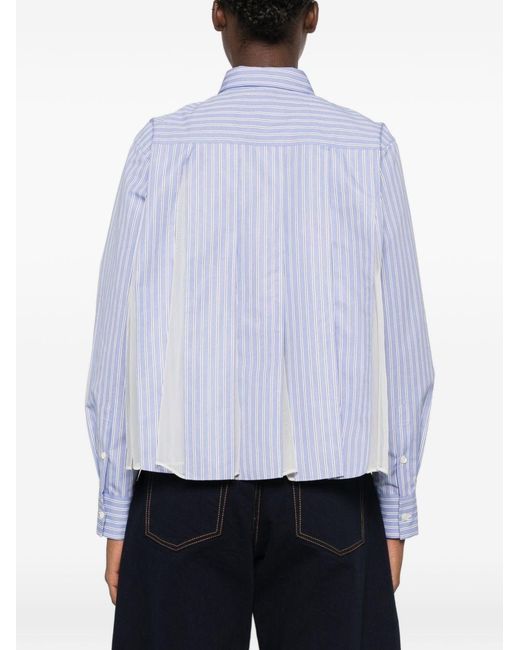 Sacai Purple Cotton Shirt