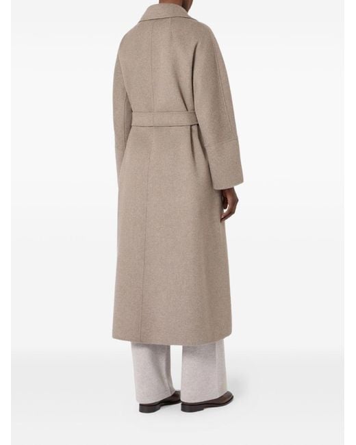 Max Mara Natural Wool Long Coat