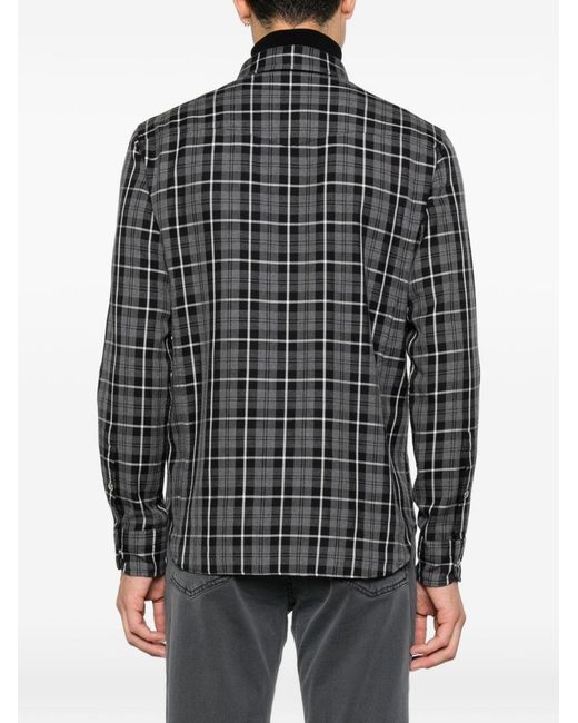 Tom Ford Gray Checked Cotton Shirt for men