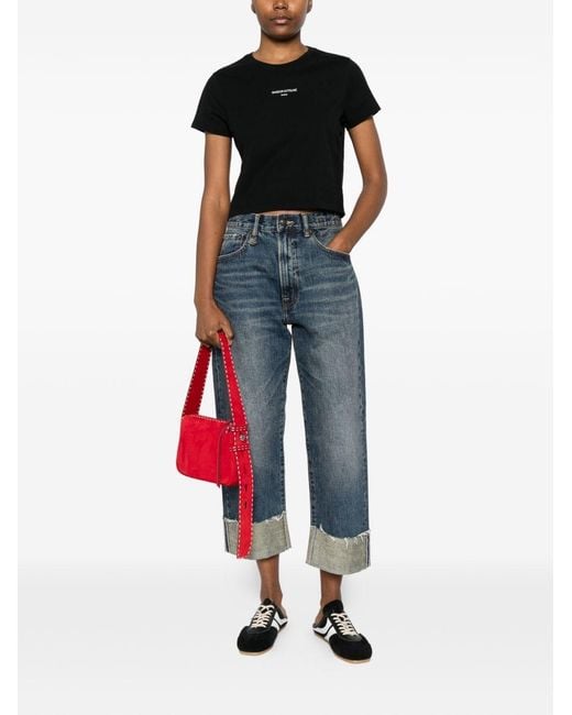 Maison Kitsuné Black Logo Cotton T-Shirt