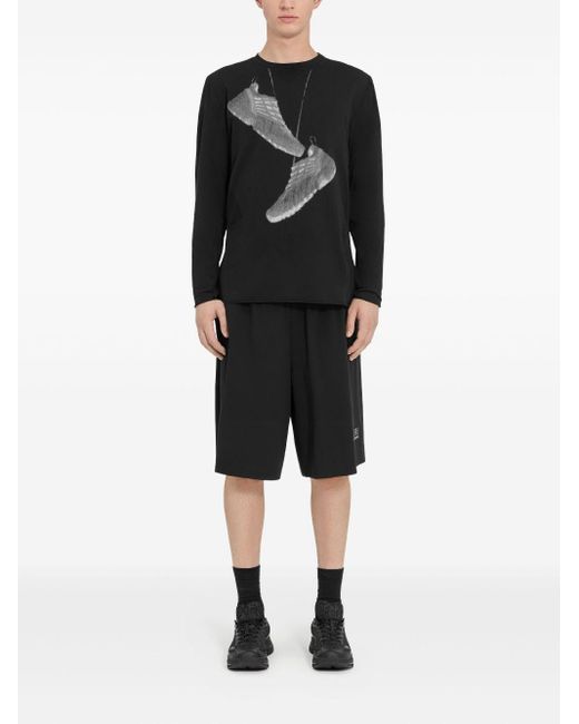 MM6 MAISON MARGIELA X SALOMON Black Printed T-Shirt for men