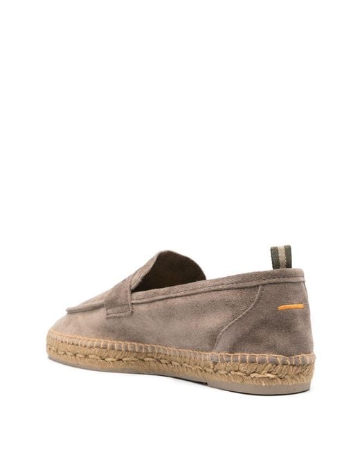 Castaner Brown Nacho Suede Leather Espadrilles for men