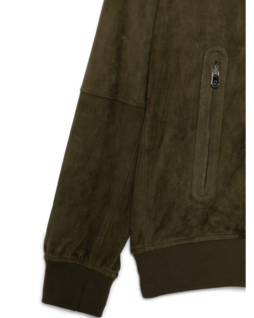 Peuterey Green Suede Jacket for men