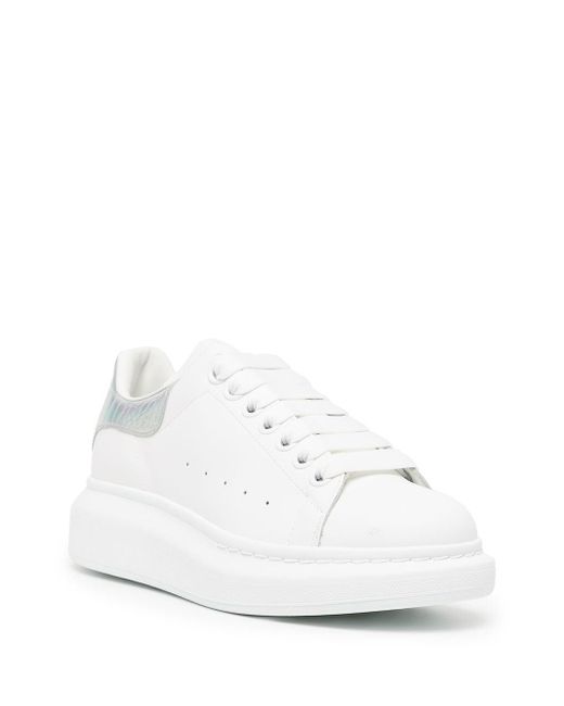 Sneakers pelleAlexander McQueen in Pelle di colore Metallizzato | Lyst