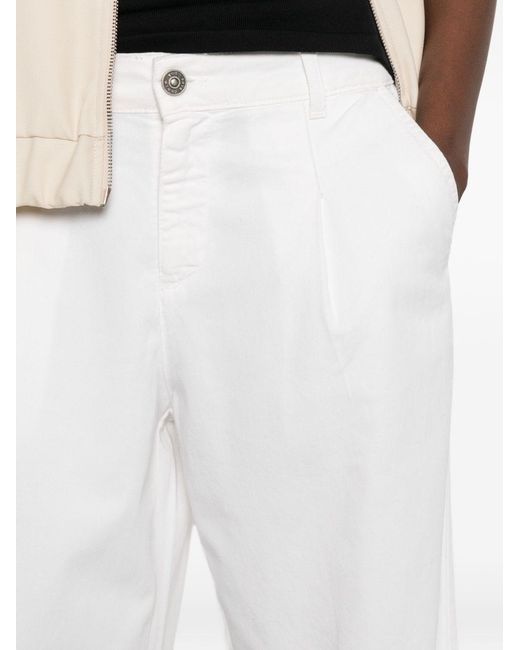 God Save Denim White Calliope Trousers