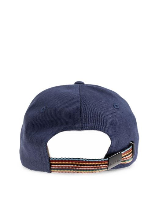 Paul Smith Blue Signature Stripe Baseball Cap for men