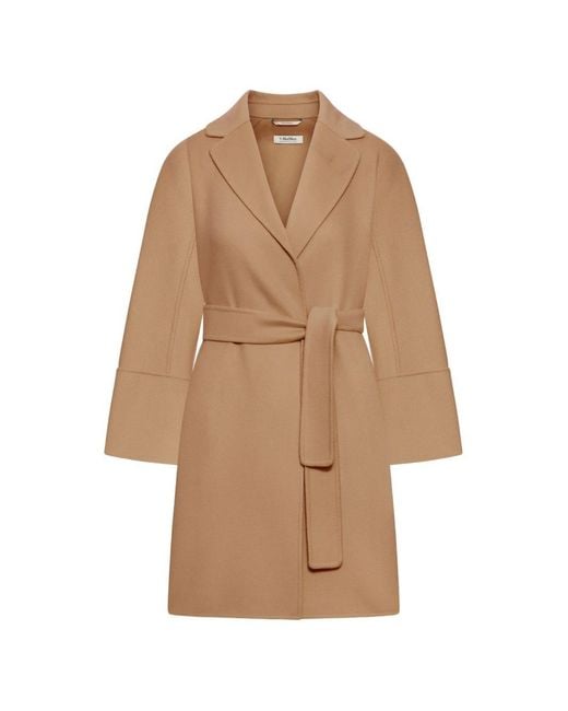 Max Mara Natural Wool Long Coat