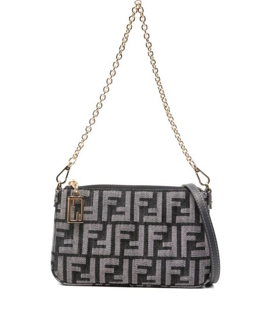 Fendi White Baguette Mini Bag