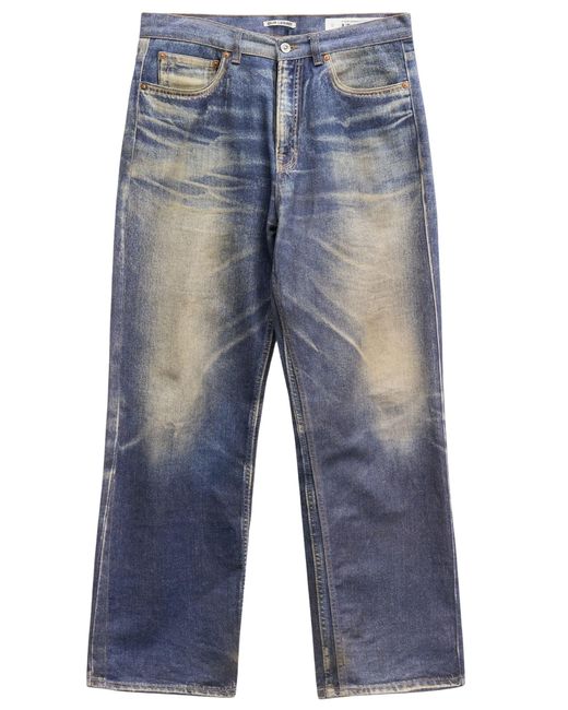 Our Legacy Blue Azure Print Jeans for men