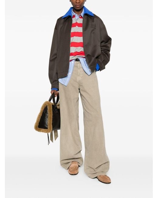 Miu Miu Multicolor Nylon Blouson Jacket