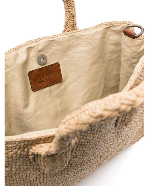 IBELIV Natural Raffia Bag