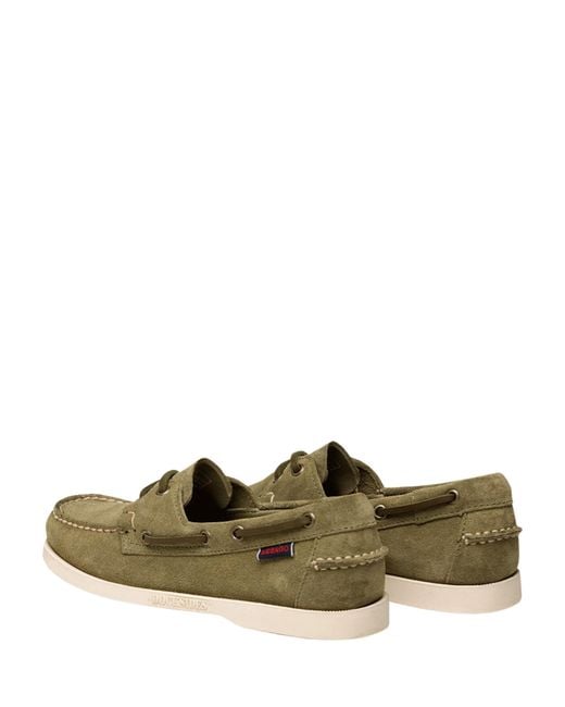 Sebago Green Portland Flesh Out Moccasin for men