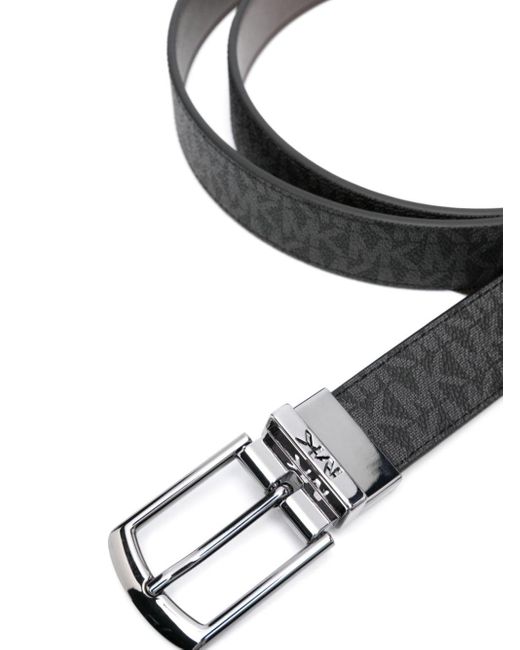 Michael Kors Black Logo-print Reversible Belt for men