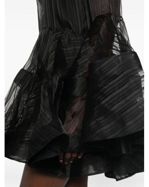 Zimmermann Black Valiant Silk Mini Dress