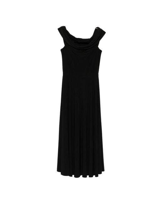 Norma Kamali Black Midi Dress