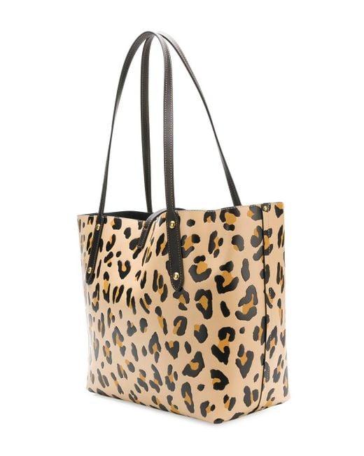 COACH Leopard Print Tote Bag Lyst