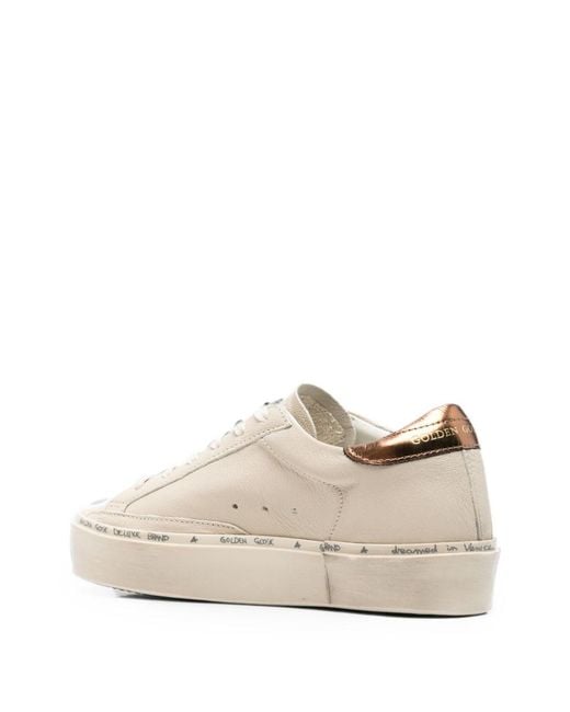 Golden Goose Deluxe Brand Natural Hi Star Leather Sneakers