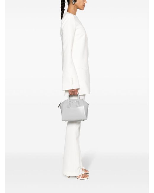 Givenchy Gray Small Antigona Leather Tote Bag