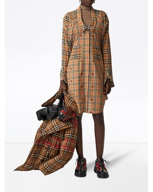 burberry silk dress