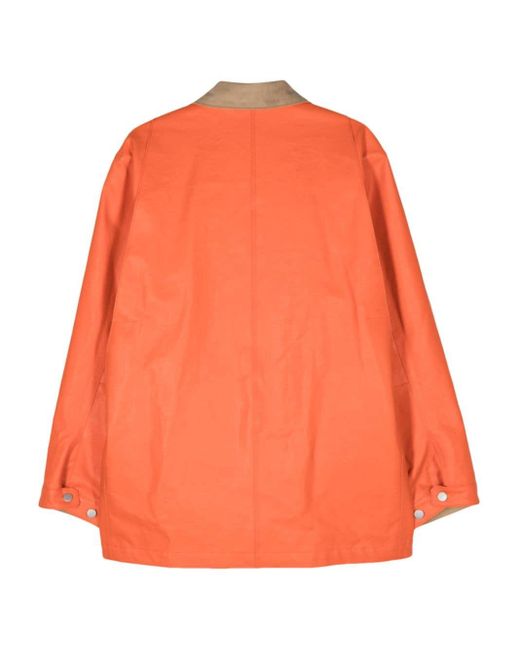Junya Watanabe Orange Logo Overshirt for men