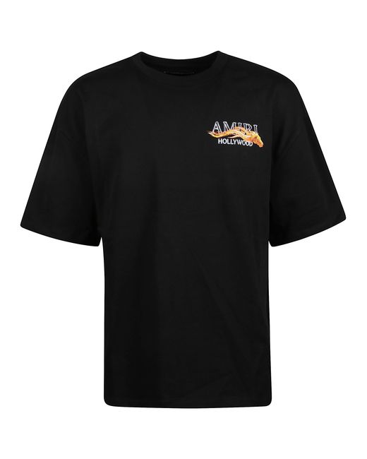 Amiri Black T-Shirt With Logo for men