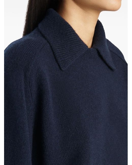 Khaite Blue Jackson Wool And Cashmere Jumper