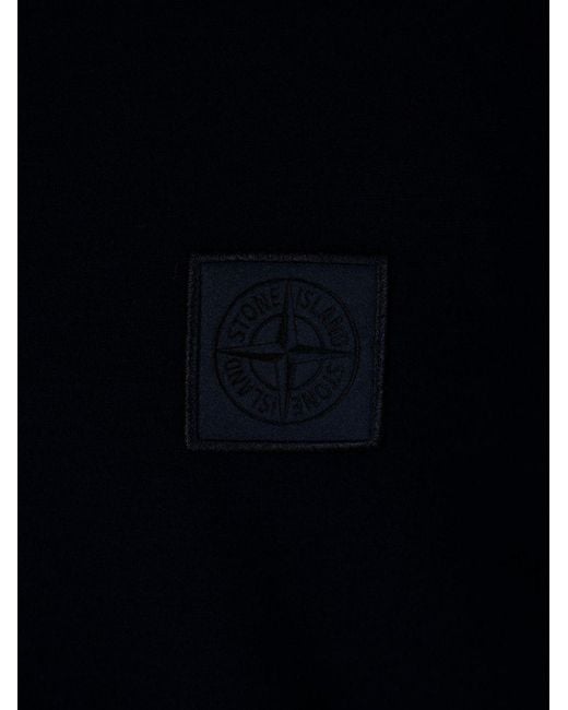 Stone Island Black Cotton T-Shirt for men
