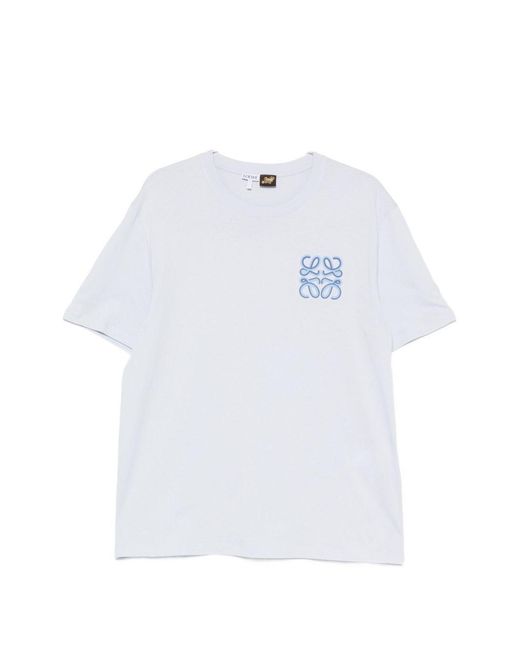 Loewe White Logo Cotton T-Shirt for men