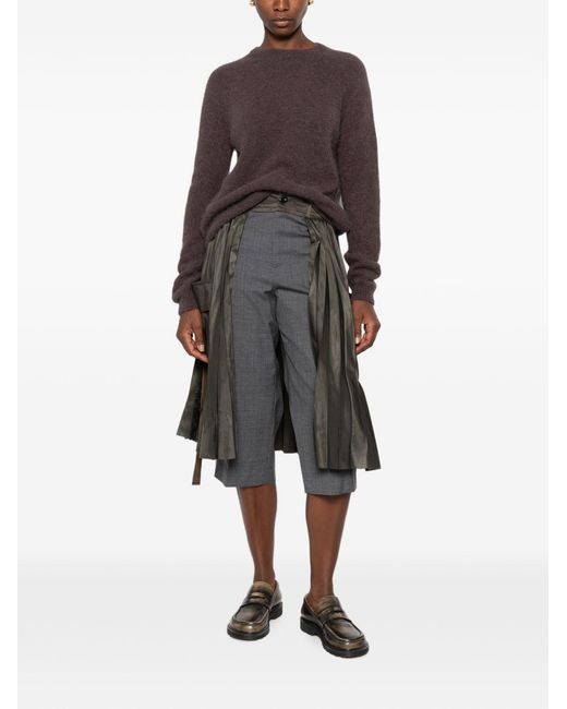 Base London Brown Wool Crewneck Sweater