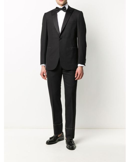 Brioni Black Wool Single-Breasted Suit for men