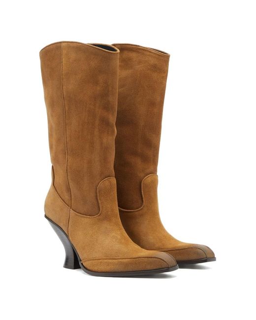 DIESEL Brown Luffy Leather Boots