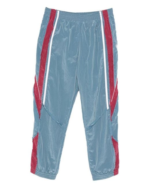 Martine Rose Blue Layered Sweatpants for men