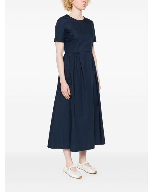 Add Blue Poplin Midi Dress