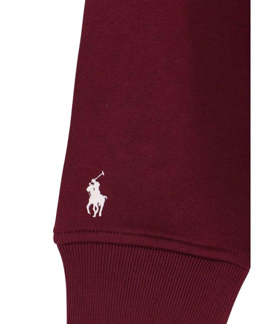 Polo Ralph Lauren Red Logo Fleece Hoodie for men