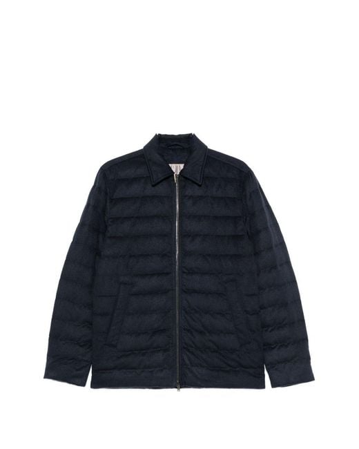 Herno Blue Zipped Nylon Jacket for men