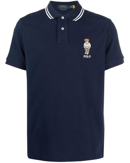 Polo Ralph Lauren Blue Short Sleeve Polo Shirt for men