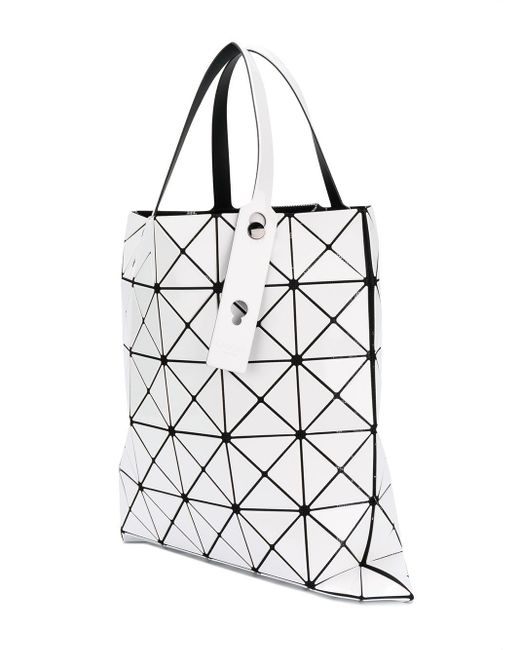 Bao Bao Issey Miyake White Lucent Geometric-Panel Tote Bag