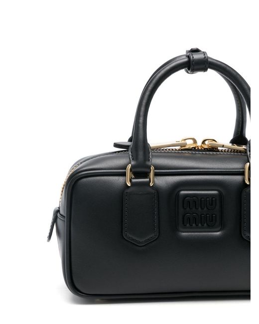 Miu Miu Black Arcadie Leather Bag