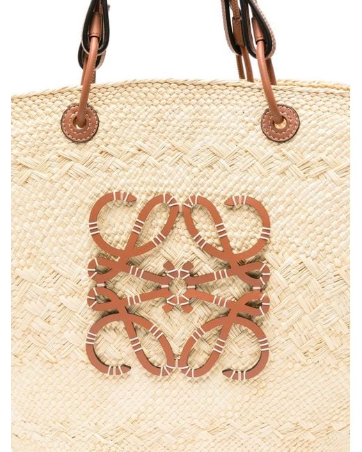 Loewe Natural Anagram Rafia Large Tote