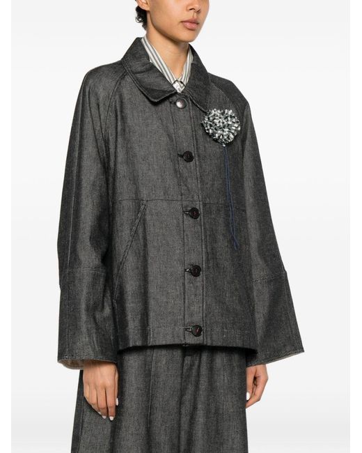 SOH Gray Denim Cotton Jacket