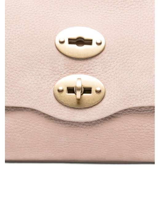 Zanellato Pink Postina Jones Small Suede Leather Handbag