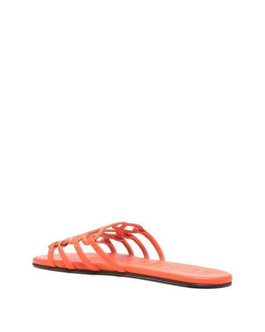 Loewe Pink Leather Sandals