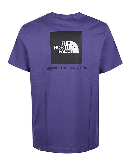 T-shirt Con Logo di The North Face in Purple da Uomo