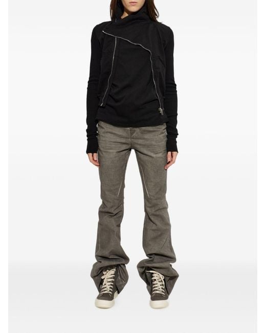 Rick Owens Black Cotton T-Shirt