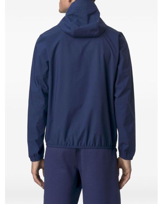 K-Way Blue Stretch Dot Jacket for men