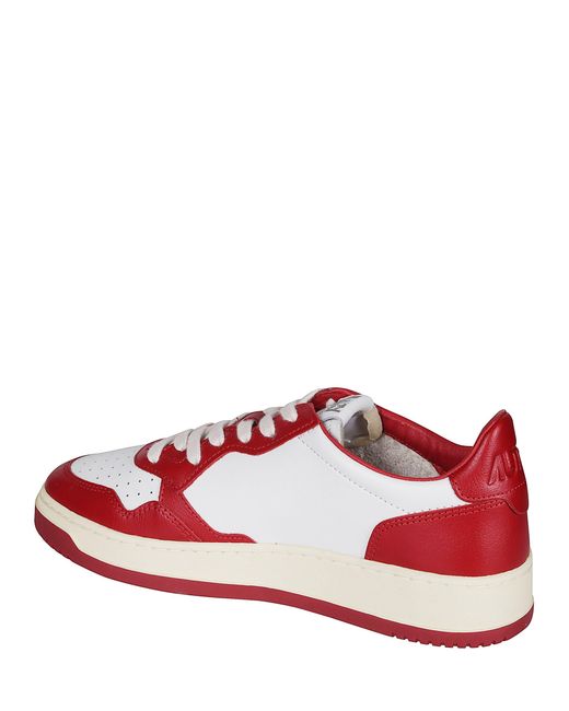 Autry Red Medalist Low Sneaker for men