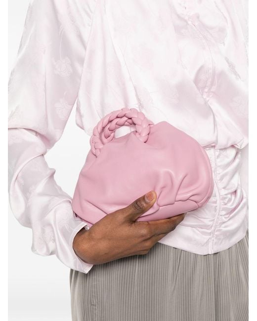 Hereu Pink Bombon Leather Handbag