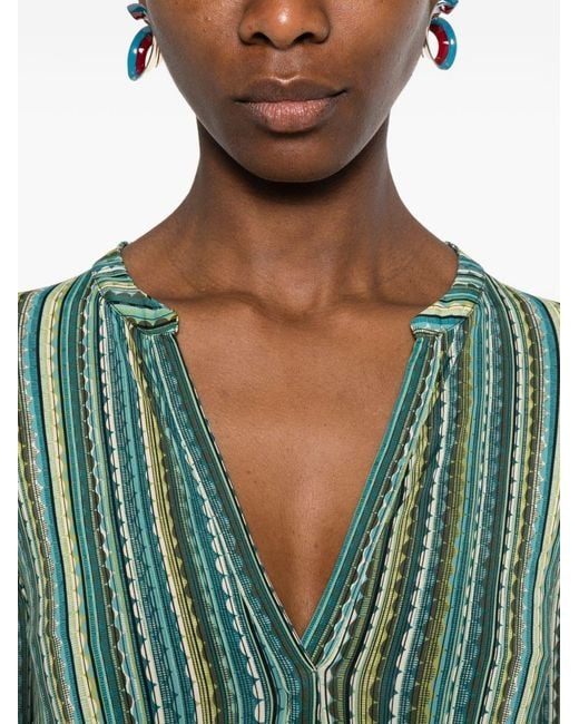 Siyu Green Baez Kaftan Dress