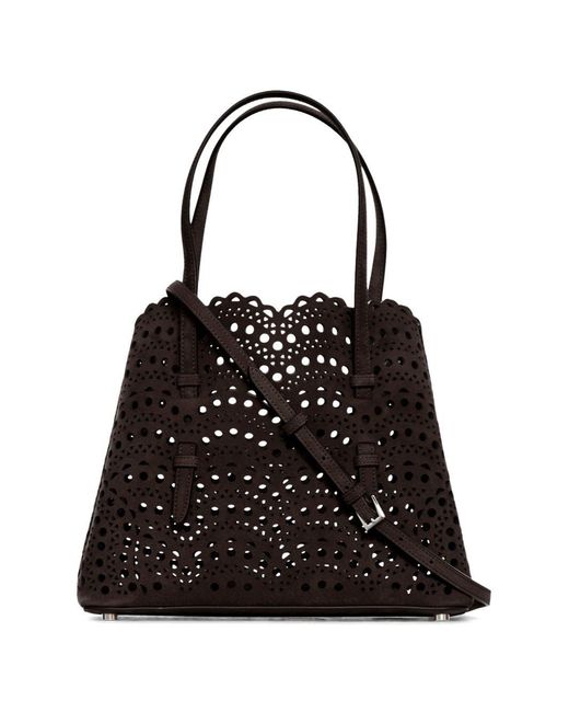 Alaïa Black Mina 25 Leather Handbag
